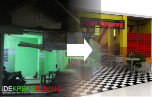Merubah Fasad dan Interior Cafe Menjadi Trendi dan Energik