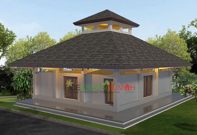 Download PDF Gambar Kerja Masjid Tropis | Ide Kreasi Rumah
