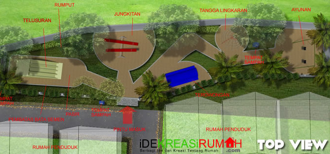Desain Taman Bermain Anak Di Sudut Perumahan Ide Kreasi Rumah