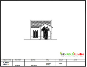 Desain Gambar Kerja Rumah Type 21 + Pengembangan | Ide Kreasi Rumah