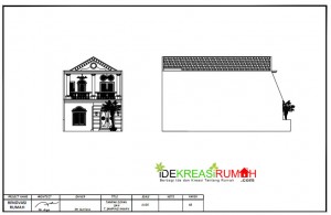 desain rumah 2 lantai gaya mediterania dengan balkon luas