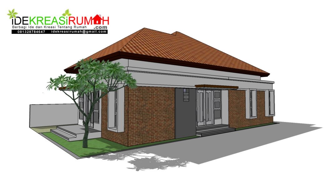 Desain Fasad  3D Bata  Ekspos  Rumah Hook Ide Kreasi Rumah